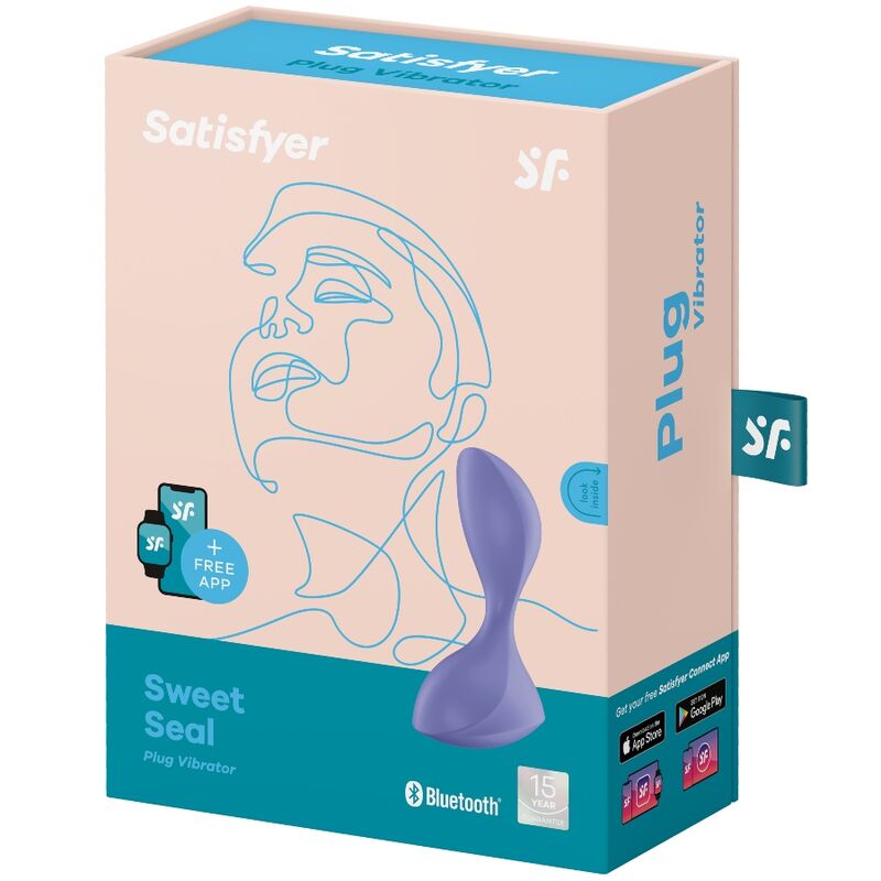 Plug Anale Vibrante con App Satisfyer Sweet Seal — Viola