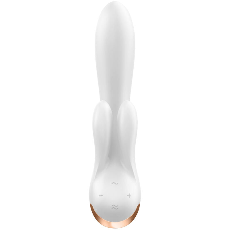 Vibratore Rabbit App Satisfyer Double Flex — Bianco