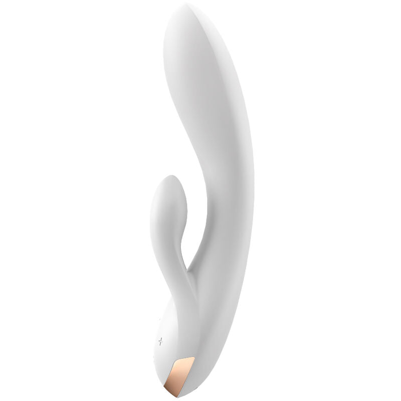 Vibratore Rabbit App Satisfyer Double Flex — Bianco