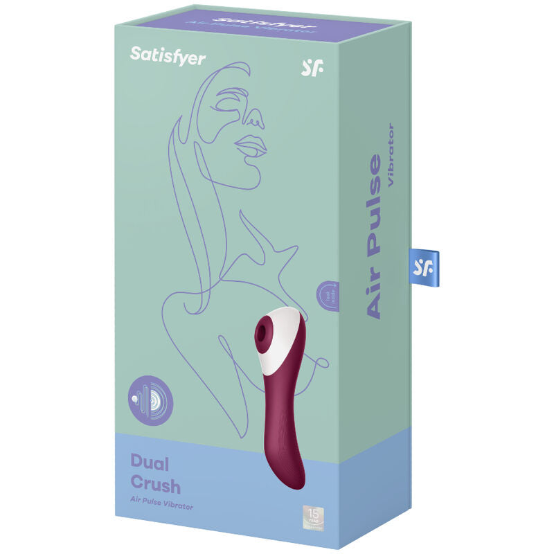 Vibratore Rabbit Air Pulse Satisfyer Dual Crush — Punto G