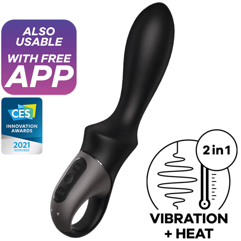 Vibratore Anale con Riscaldamento Satisfyer Heat Climax — App