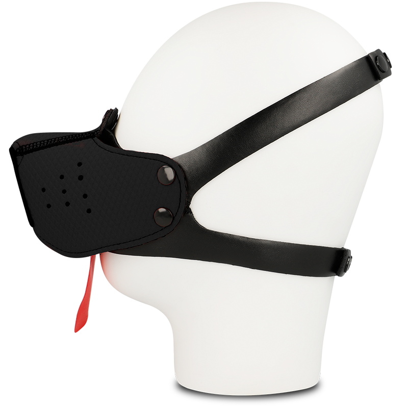 Maschera Muso di Cane BDSM Ohmama Fetish — Nero