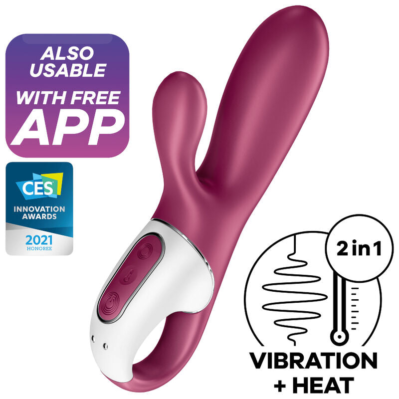 Vibratore Rabbit Riscaldante Satisfyer Hot Bunny — Punto G