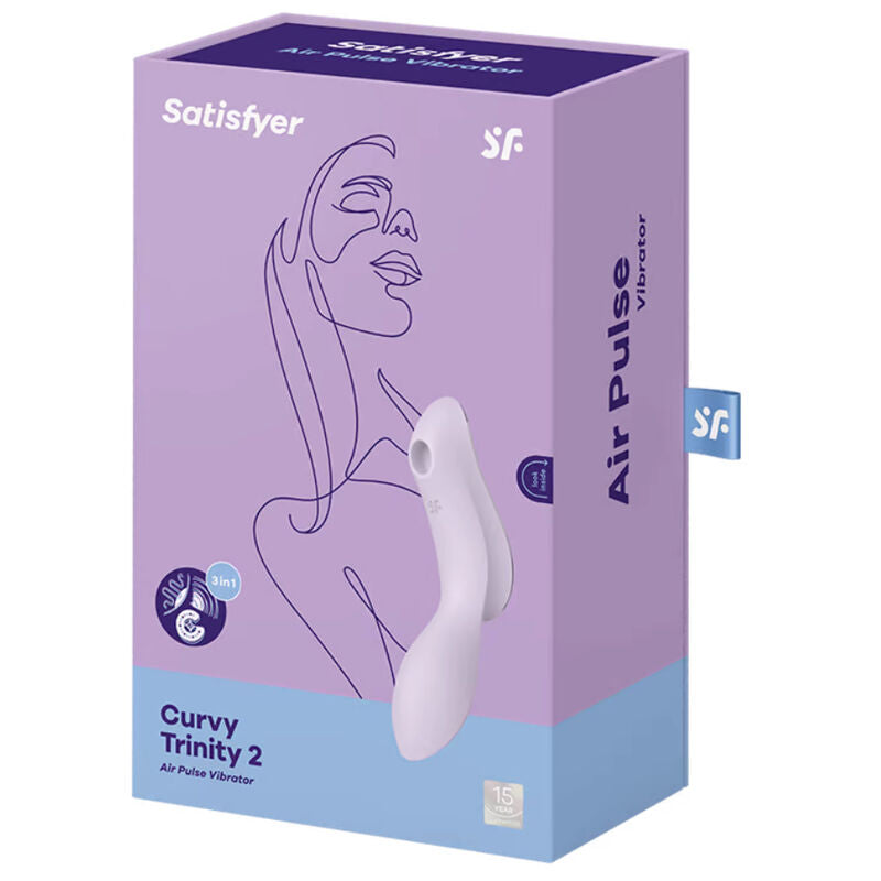Vibratore Rabbit Satisfyer Curvy Trinity 2 — Viola, 3 Motori