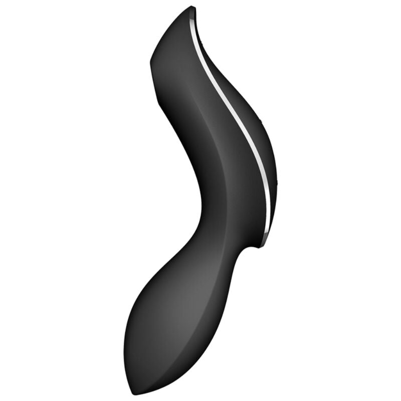 Stimolatore Clitoride e Punto G Satisfyer Curvy Trinity 2 — Nero