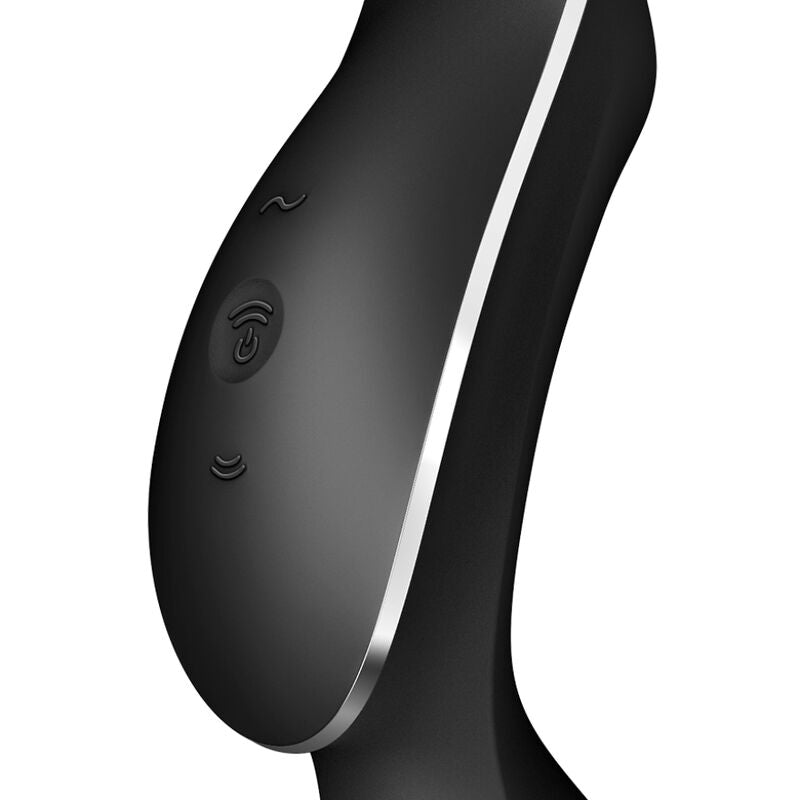 Stimolatore Clitoride e Punto G Satisfyer Curvy Trinity 2 — Nero