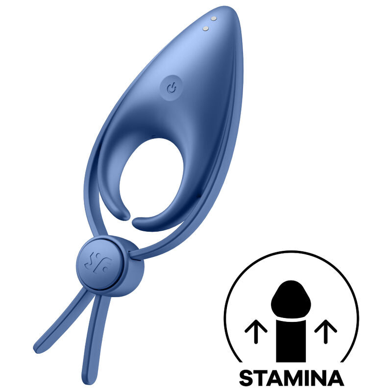 Anello Fallico Vibrante Satisfyer Sniper — Silicone, Blu
