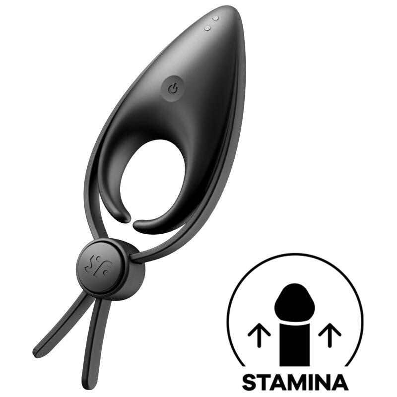 Anello Fallico Vibrante Satisfyer Sniper — Silicone, Nero