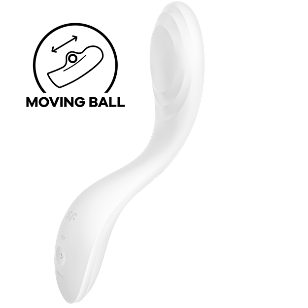Vibratore Punto G Satisfyer Rrrolling Pleasure — Bianco