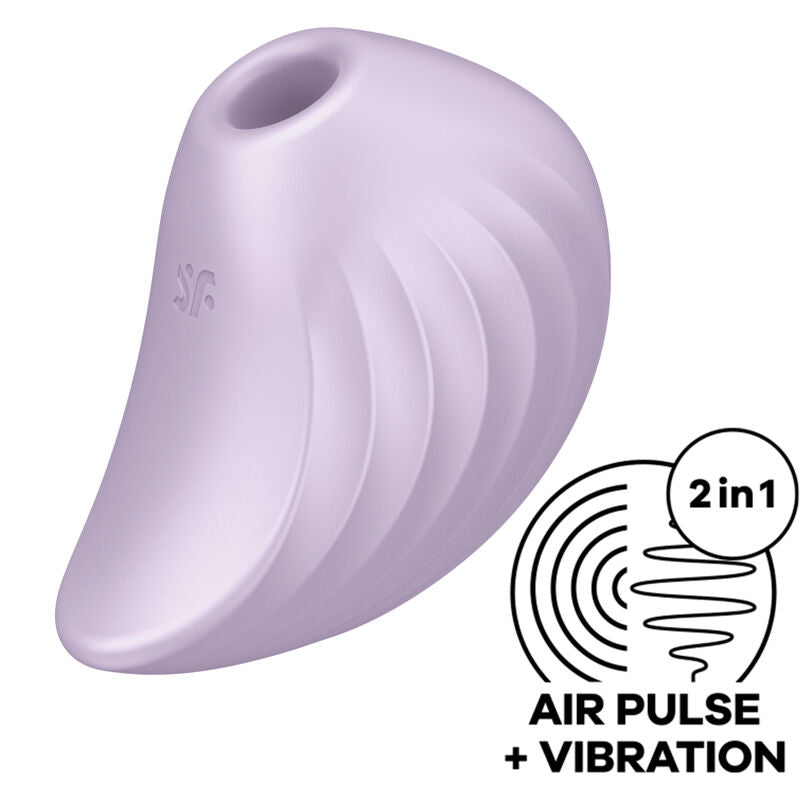 Succhia Clitoride Satisfyer Pearl Diver — Vibratore Doppio, Verde