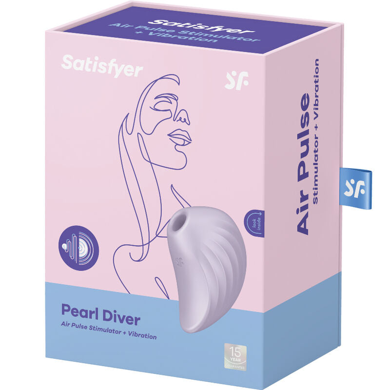 Succhia Clitoride Satisfyer Pearl Diver — Vibratore Doppio, Verde