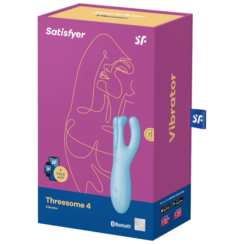 Vibratore Clitoride Satisfyer Threesome 4 — 3 Motori, Viola