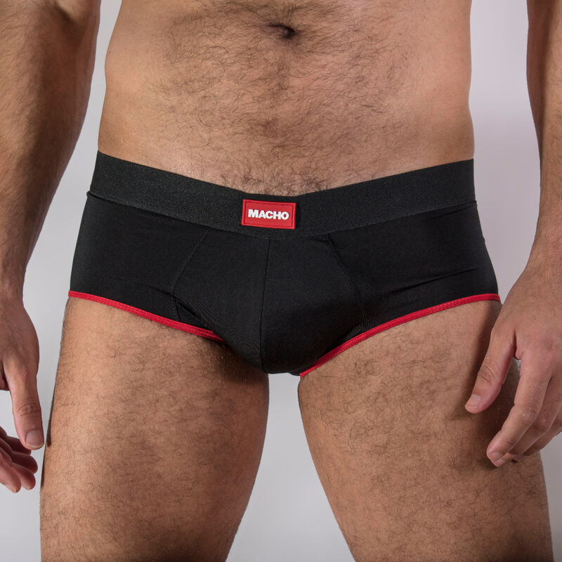 Slip Uomo con Coppa di Rinforzo Macho MS24R — Lycra, XL