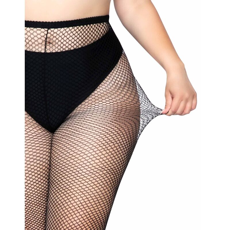 Collant a Rete Taglia Plus Leg Avenue — Nylon 100%