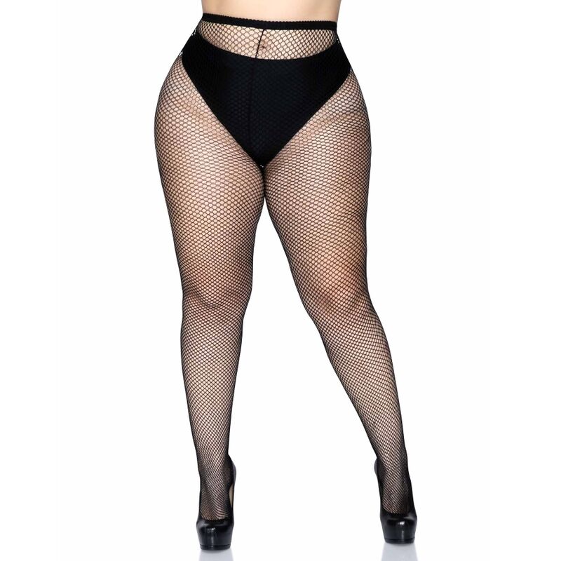 Collant a Rete Taglia Plus Leg Avenue — Nylon 100%