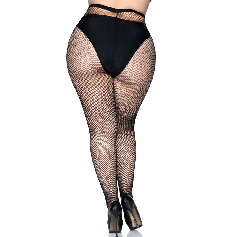Collant a Rete Taglia Plus Leg Avenue — Nylon 100%