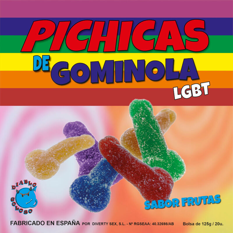Caramelle Gommose a Forma di Pene Pride — Gusto Frutta