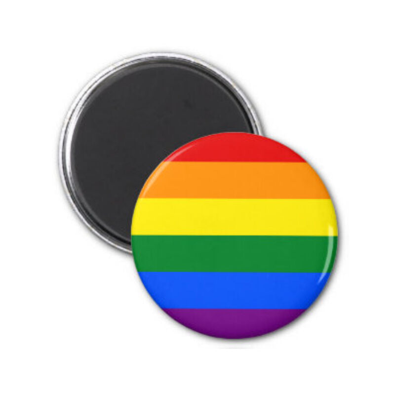 Magnete Bandiera LGBT Pride Arcobaleno — 6x6 cm