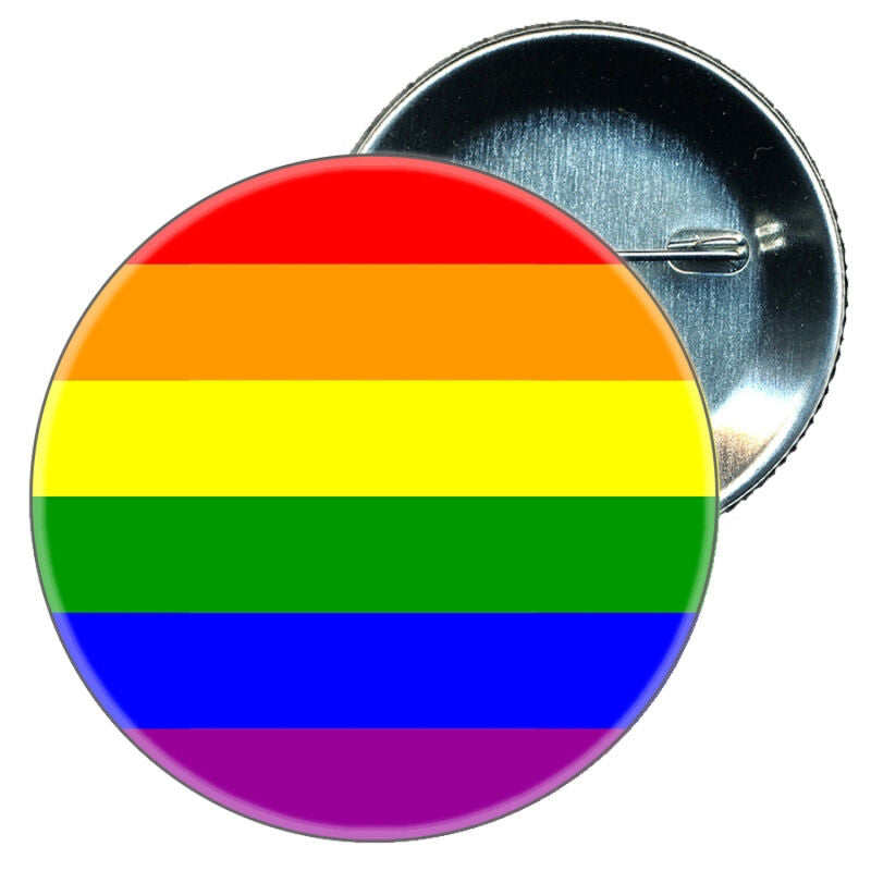 Spilla Bandiera Arcobaleno Pride LGBT — 6x6 cm