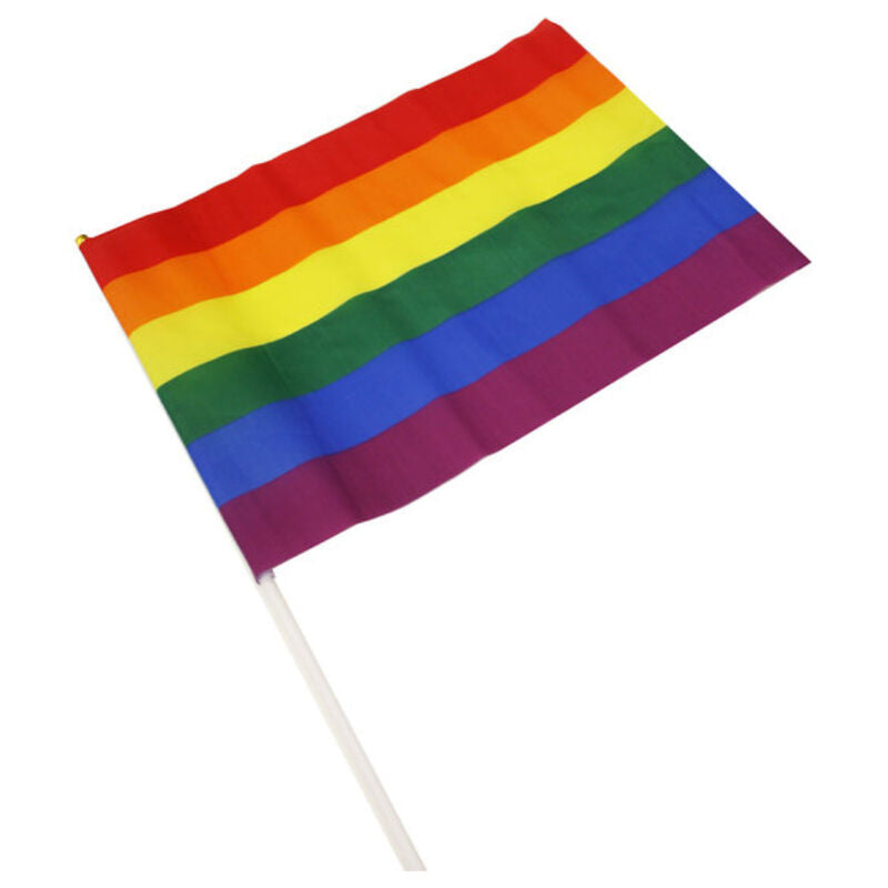 Bandiera Arcobaleno Pride LGBT Grande — 43x31 cm
