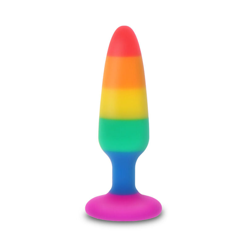 Plug Anale Arcobaleno Pride Toyjoy Twink — Silicone 8,5 cm