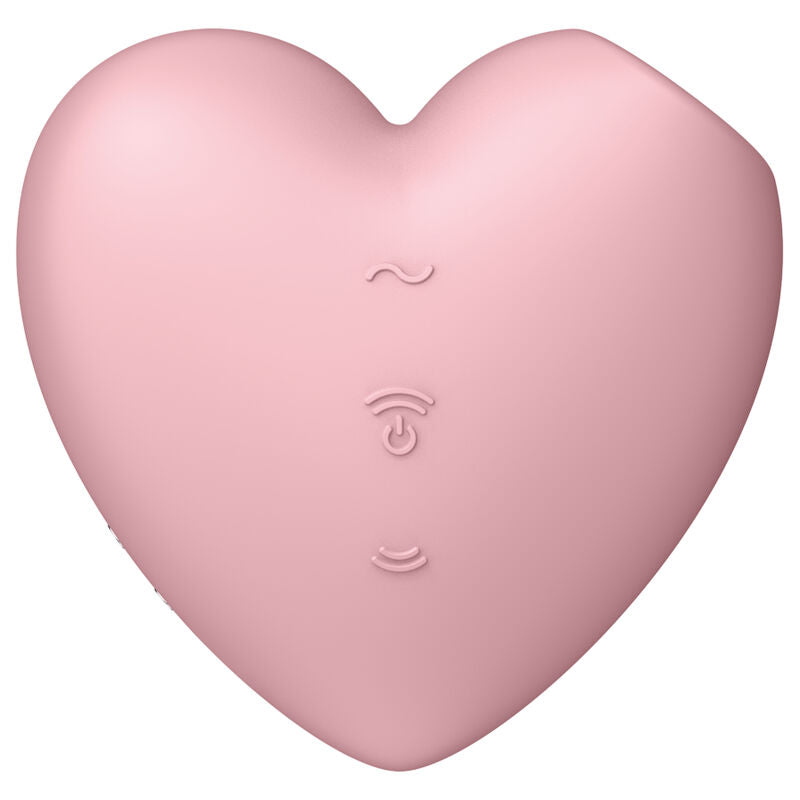 Succhia Clitoride Vibrante Satisfyer Cutie Heart — Rosa