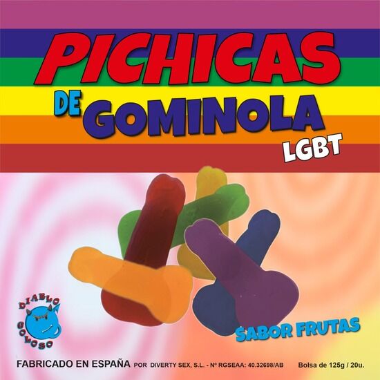 Caramelle Gommose a Forma di Pene Pride LGBT — Gusto Frutta