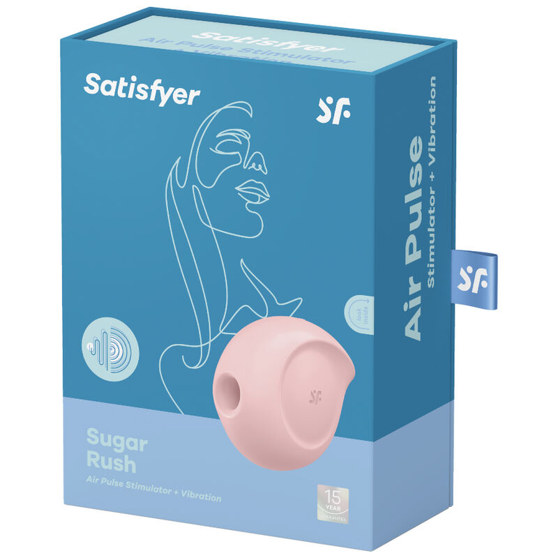 Succhia Clitoride Vibrante Satisfyer Sugar Rush — Rosa