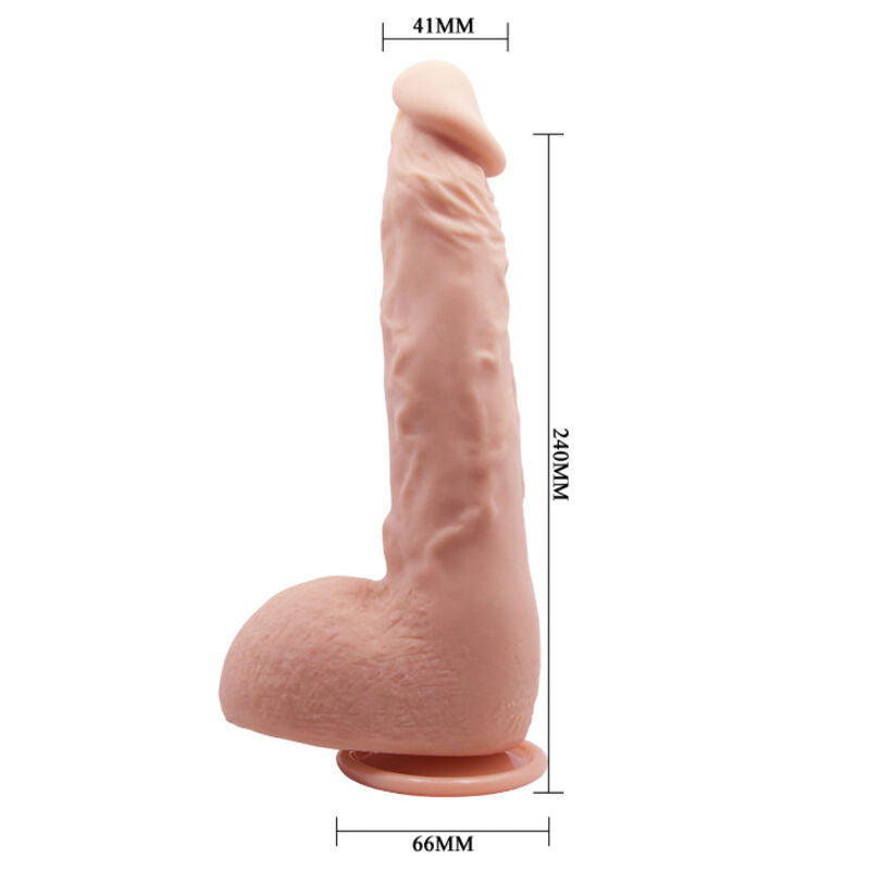 Dildo Realistico Punto G Baile Jason — TPR, 24 cm