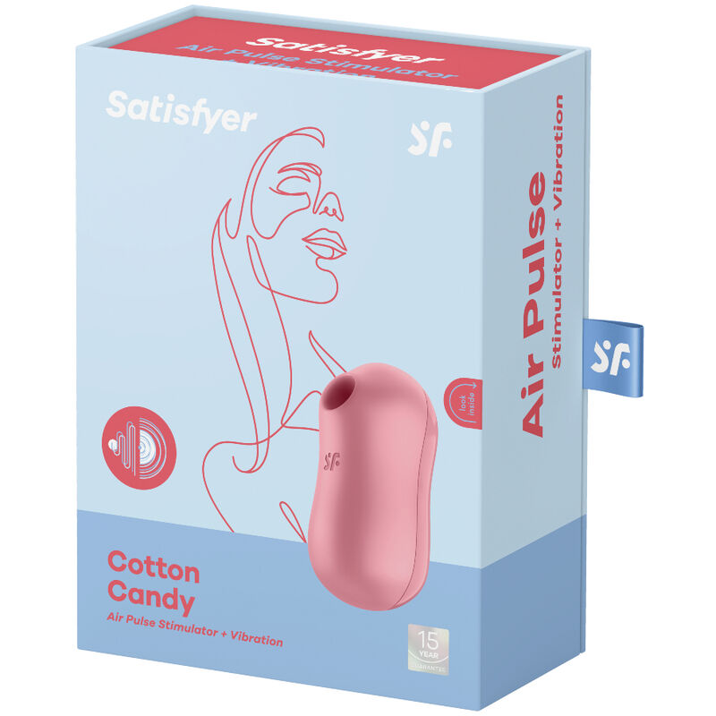 Succhia Clitoride Vibrante Satisfyer Cotton Candy — Rosa