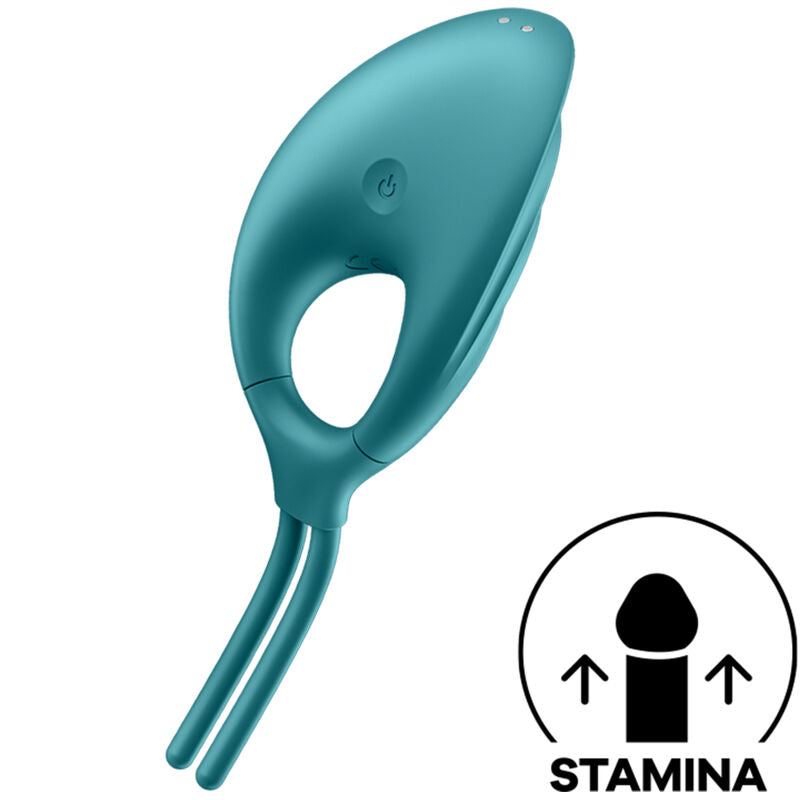 Anello Fallico Vibrante Satisfyer Swordsman — Verde