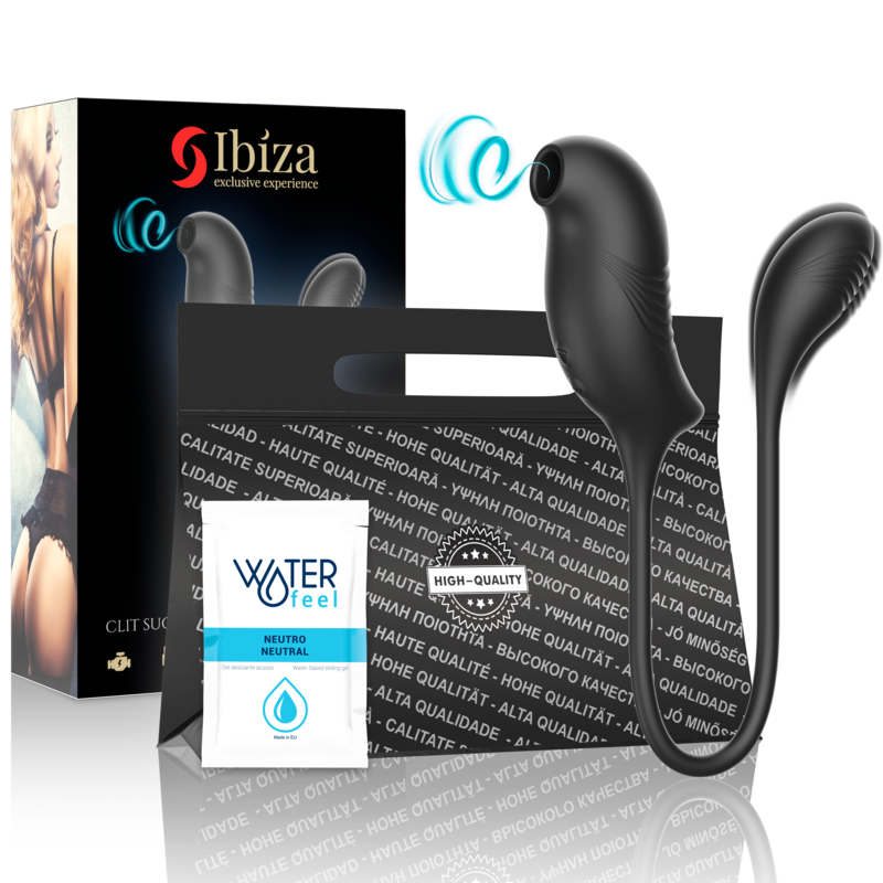 Succhia Clitoride con Vibrazione Ibiza — 2 Motori, Silicone
