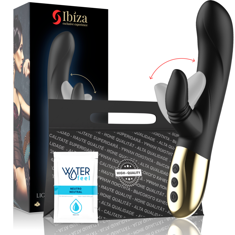 Vibratore Rabbit Leccante Punto G e Clitoride Ibiza — 2 Motori