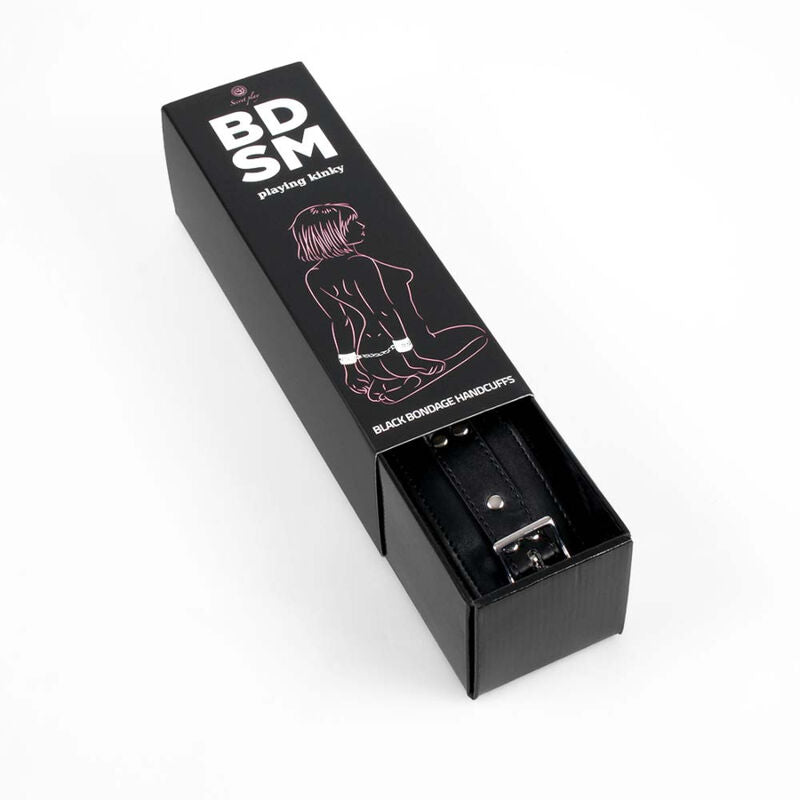 Manette BDSM in Ecopelle Secretplay Black Collection — Imbottite