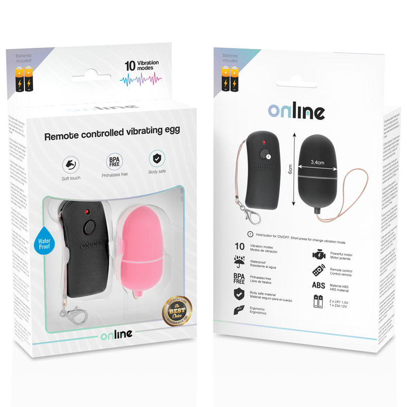 Uovo Vibrante con Telecomando Online — Rosa