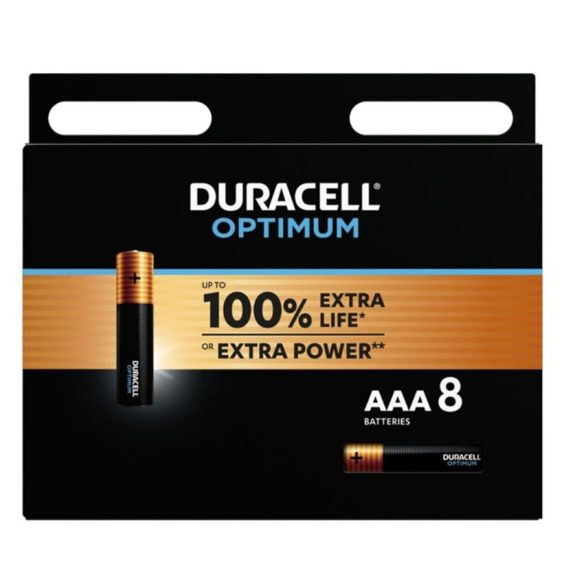 Batterie Alcaline AAA Duracell Optimum LR03 — 8 Unità
