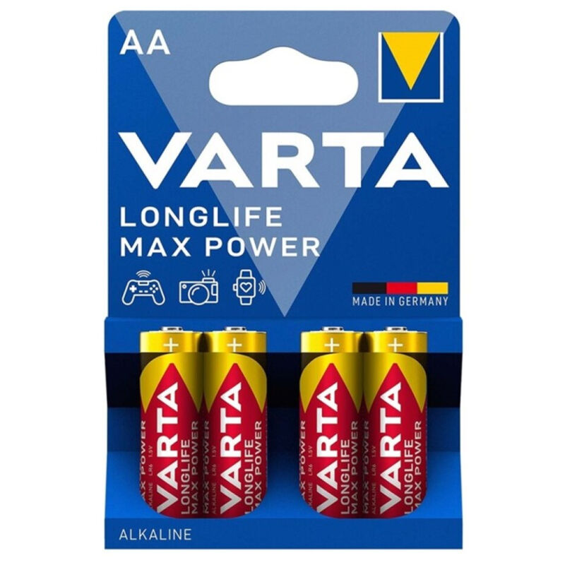 Batterie Alcaline AA Varta Max Power LR6 — 4 Unità