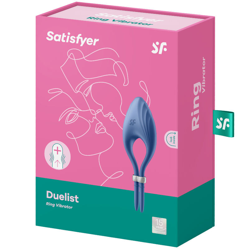 Anello Fallico Vibrante Satisfyer Duelist — Blu