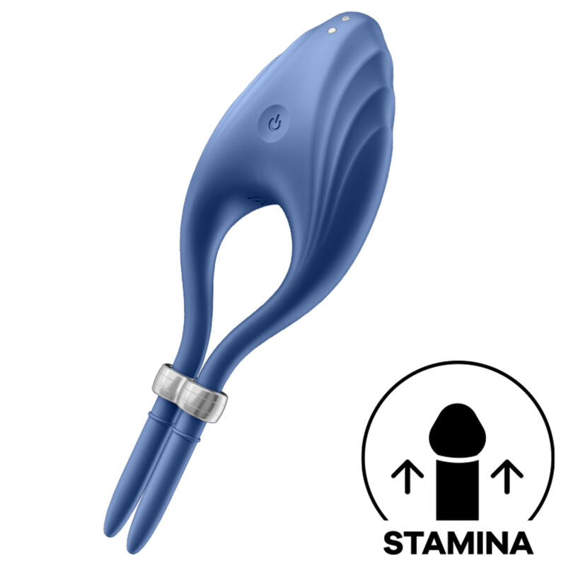 Anello Fallico Vibrante Satisfyer Duelist — Blu