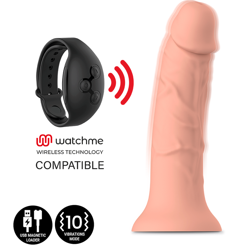 Dildo Realistico Compatibile Watchme Mythology Asher — Taglia S