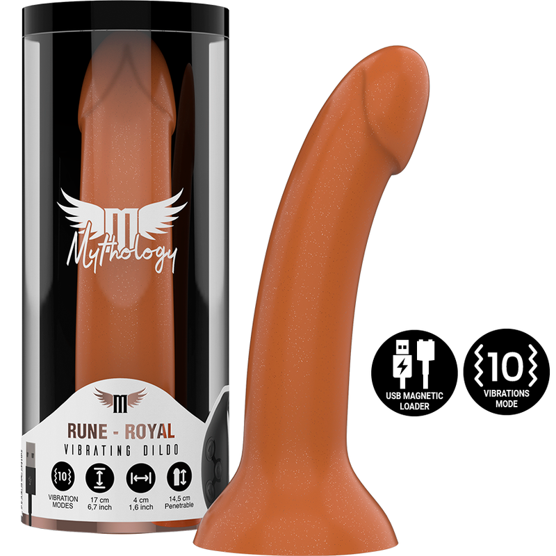 Dildo Fantasy Mythology Rune Royal — Ventosa, Bronzo