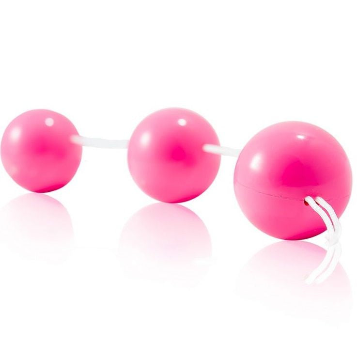 Palline Anali e Vaginali Baile — ABS, 3 Sfere, 20 cm, Rosa