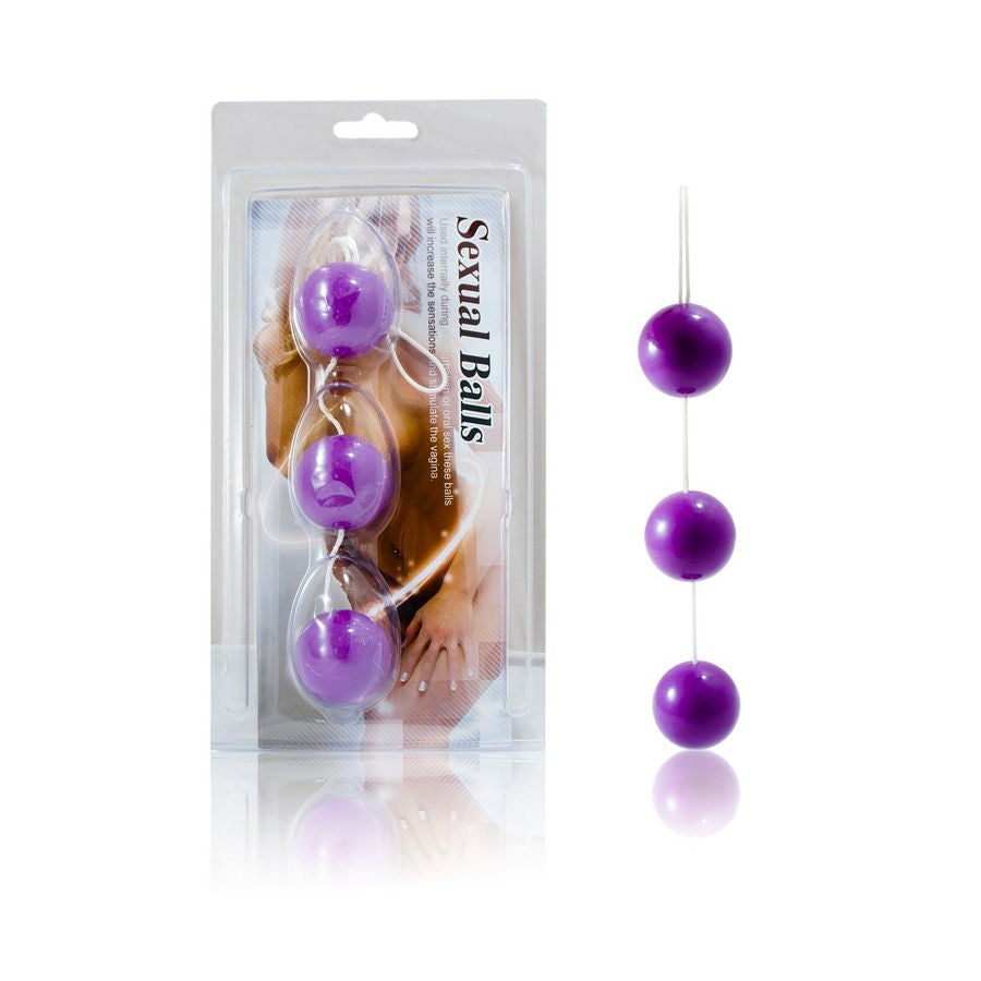 Palline Anali Vaginali Baile — ABS, 3 Sfere 34 mm, Lilla