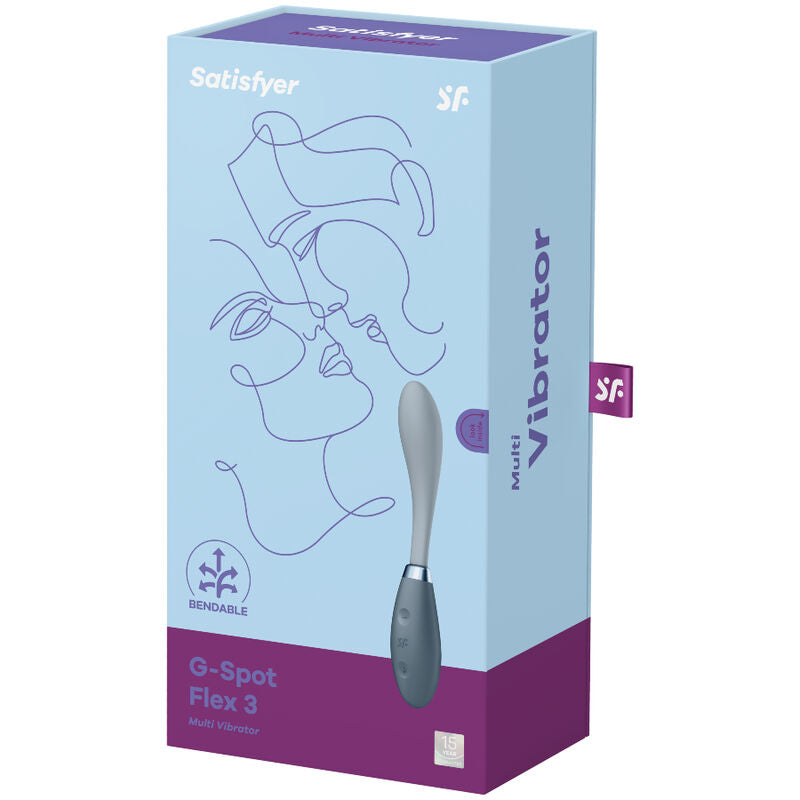 Vibratore Rabbit Satisfyer G-Spot Flex 3 — Grigio