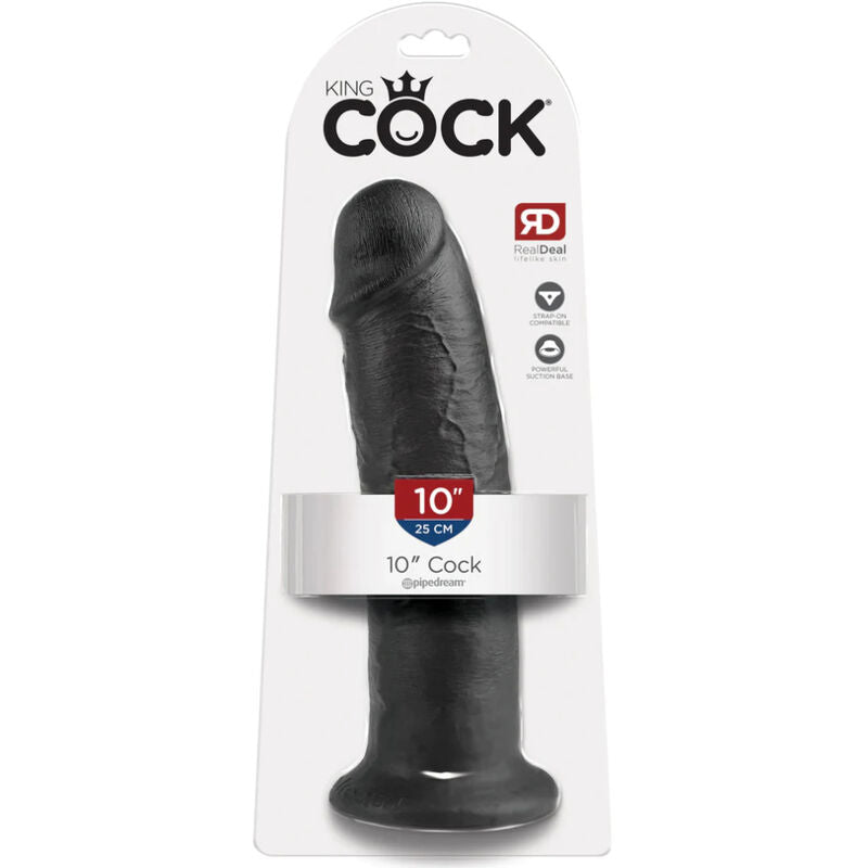 Dildo KING COCK 25cm Realistico — Nero