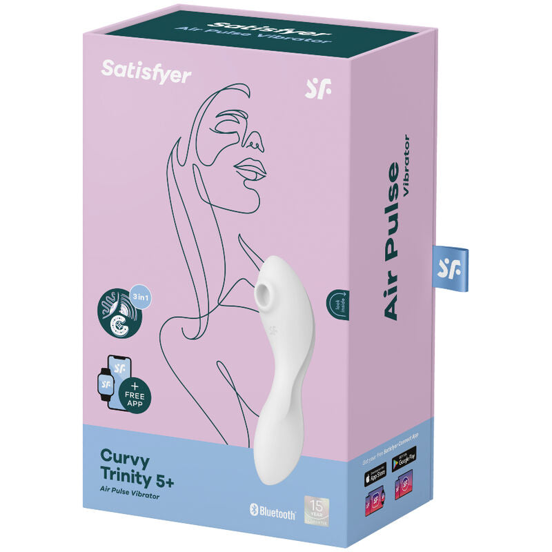 Stimolatore Rabbit Clitoride e Punto G Satisfyer Curvy Trinity 5+