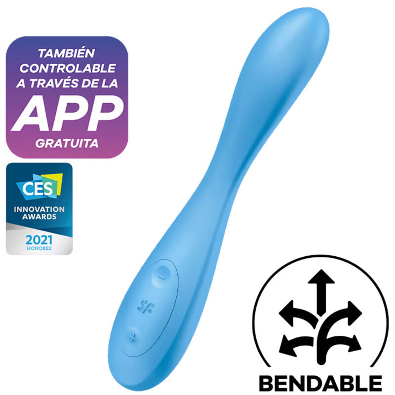 Vibratore Rabbit Punto G Satisfyer G-Spot Flex 4+ — Blu