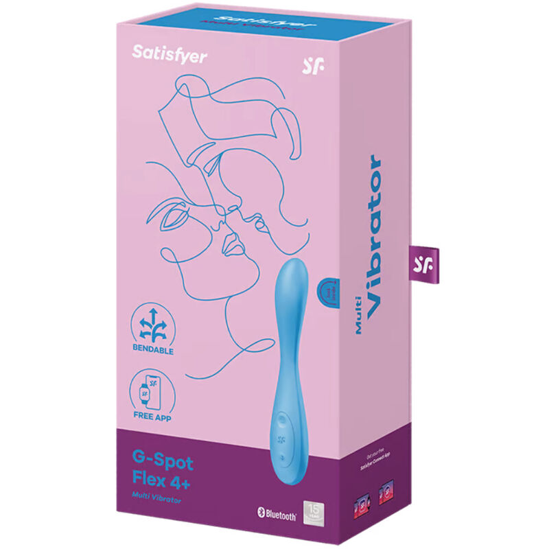 Vibratore Rabbit Punto G Satisfyer G-Spot Flex 4+ — Blu