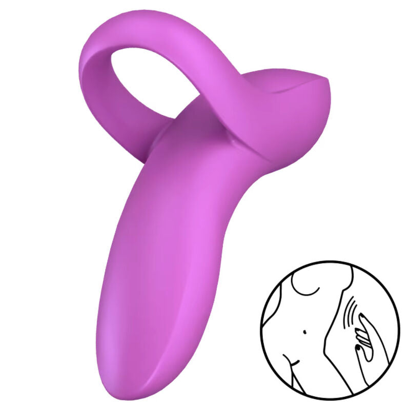 Vibratore da Dito Satisfyer Bold Lover — 12 Modalità, Rosa
