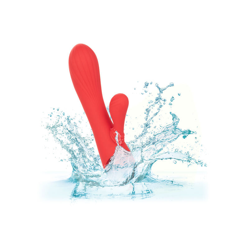 Vibratore Rabbit Riscaldato Calexotics Palisades Passion — Rosso
